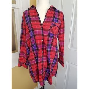 Victoria's Secret Plaid Cotton Sleepshirt